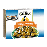 Geisha Oysters In Cottonseed  Oil Fancy Smoked Left Picture